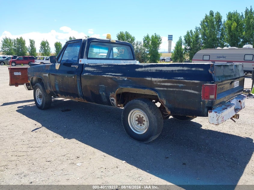 1982 GMC K2500 black pickup gasoline 1GTGK24MXCJ505091 photo #4