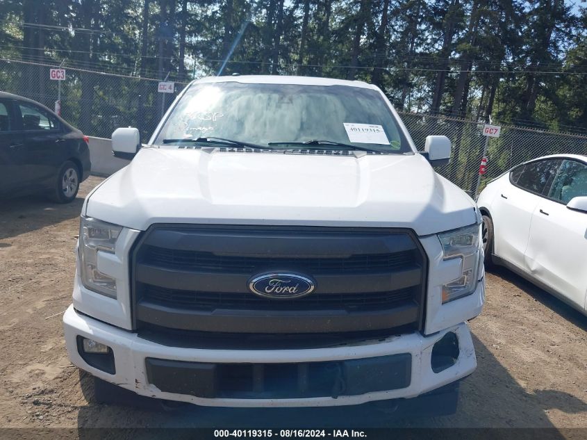 2017 Ford F-150 Lariat VIN: 1FTEW1EG2HKD91085 Lot: 40119315