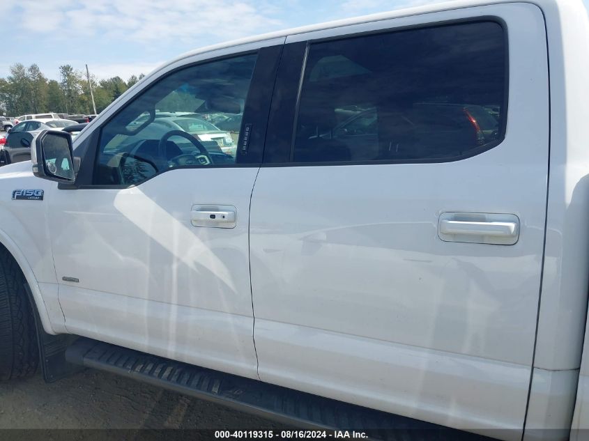 2017 Ford F-150 Lariat VIN: 1FTEW1EG2HKD91085 Lot: 40119315