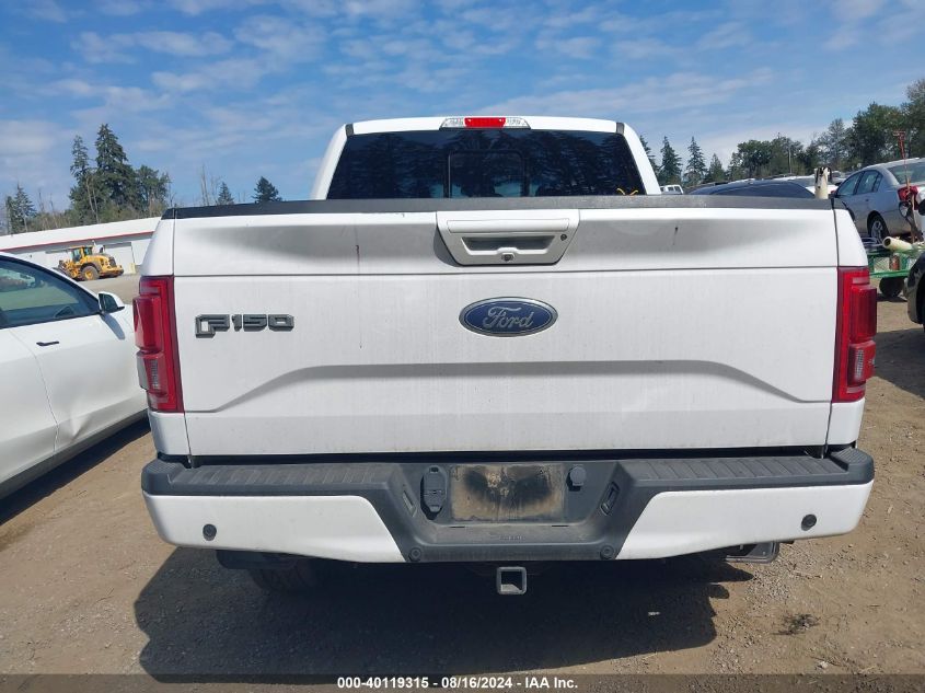 2017 Ford F-150 Lariat VIN: 1FTEW1EG2HKD91085 Lot: 40119315