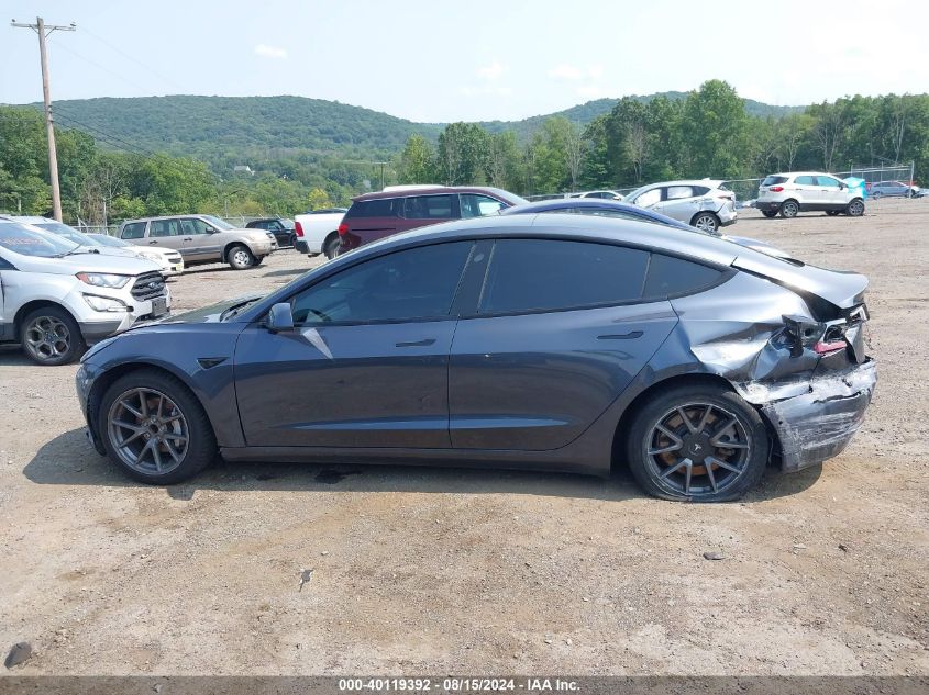 2021 Tesla Model 3 Standard Range Plus Rear-Wheel Drive VIN: 5YJ3E1EA6MF045439 Lot: 40119392