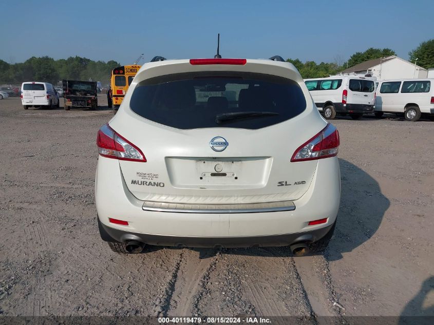 2011 Nissan Murano Sl VIN: JN8AZ1MW4BW158411 Lot: 40119479