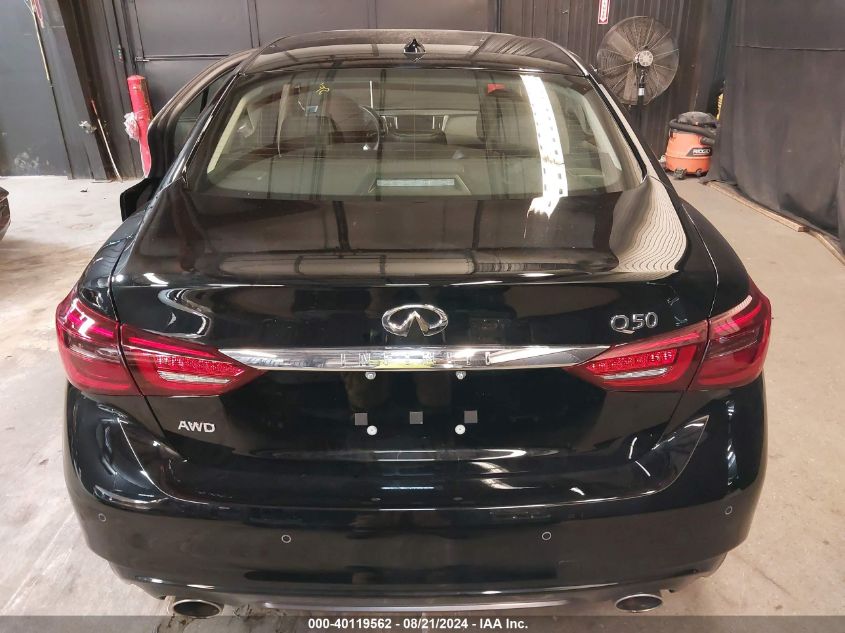 2023 Infiniti Q50 Luxe VIN: JN1EV7BR7PM541712 Lot: 40119562