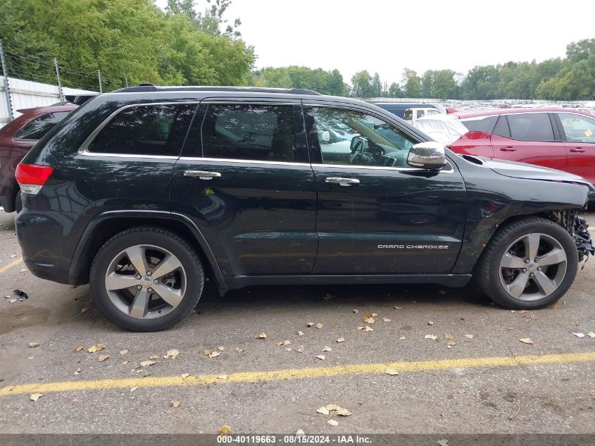 2014 Jeep Grand Cherokee Overland VIN: 1C4RJFCT0EC186643 Lot: 40119663