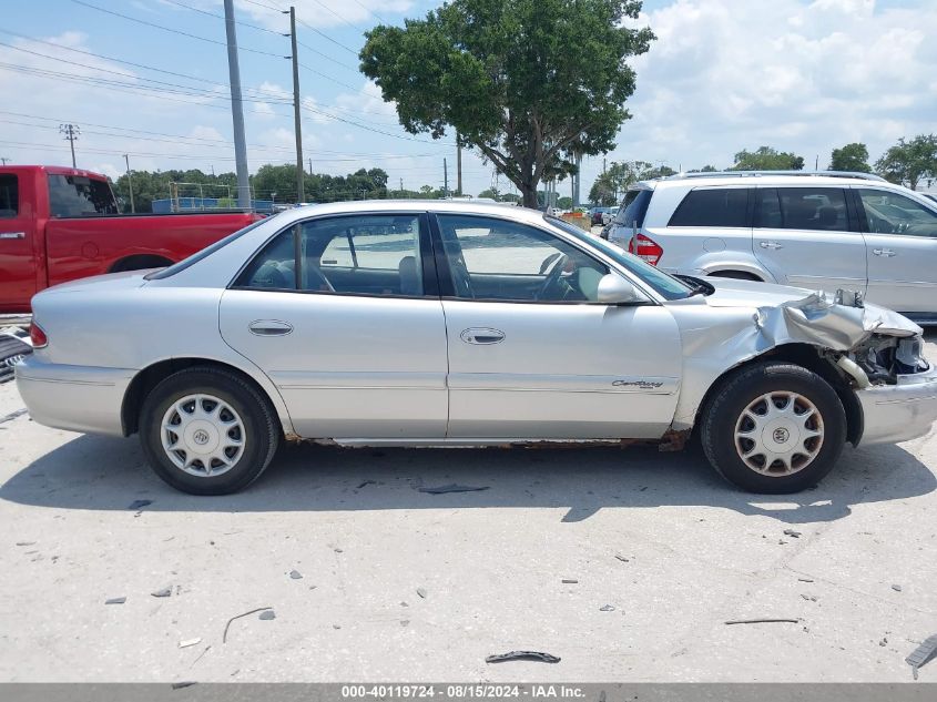 2001 Buick Century Custom VIN: 2G4WS52J011324350 Lot: 40119724