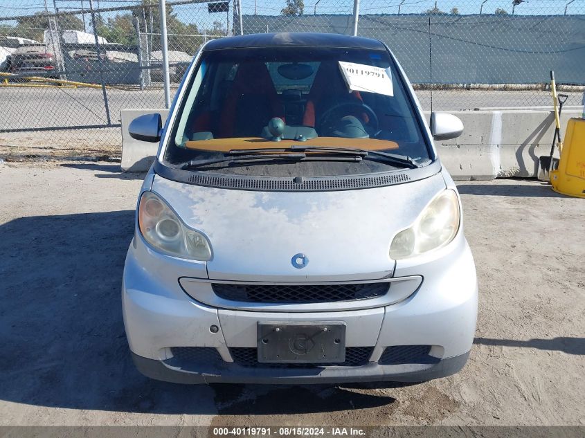 2008 Smart Fortwo Passion/Pure VIN: WMEEJ31X78K155646 Lot: 40119791