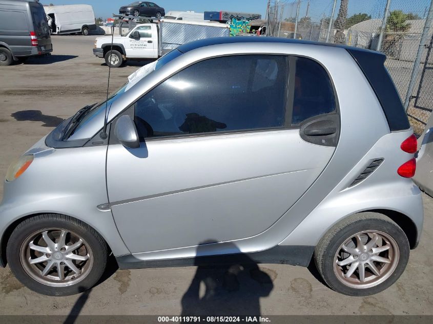 2008 Smart Fortwo Passion/Pure VIN: WMEEJ31X78K155646 Lot: 40119791