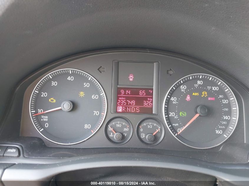 2009 Volkswagen Jetta Se VIN: 3VWRM71K19M154972 Lot: 40119810