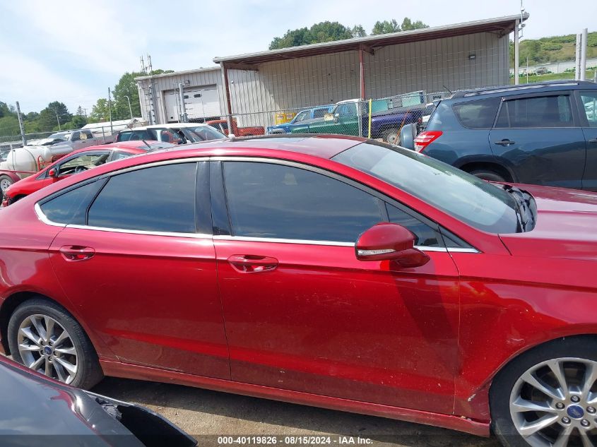 2017 FORD FUSION SE - 3FA6P0HDXHR310414