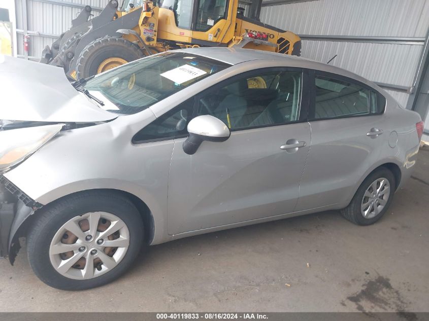 2013 Kia Rio Lx VIN: KNADM4A36D6198458 Lot: 40119833