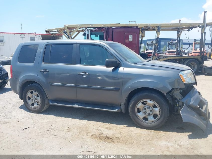 2010 Honda Pilot Lx VIN: 5FNYF3H2XAB017447 Lot: 40119840