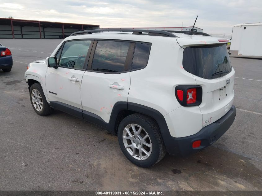 VIN ZACNJABB1KPJ94443 2019 Jeep Renegade, Latitude Fwd no.3