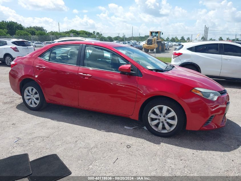 2016 Toyota Corolla L/Le/Le Pls/Prm/S/S Pls VIN: 2T1BURHE1GC707285 Lot: 40119936