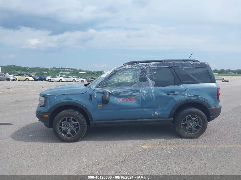 2021 Ford Bronco Sport Badlands VIN: 3FMCR9D93MRA87300 Lot: 40120086