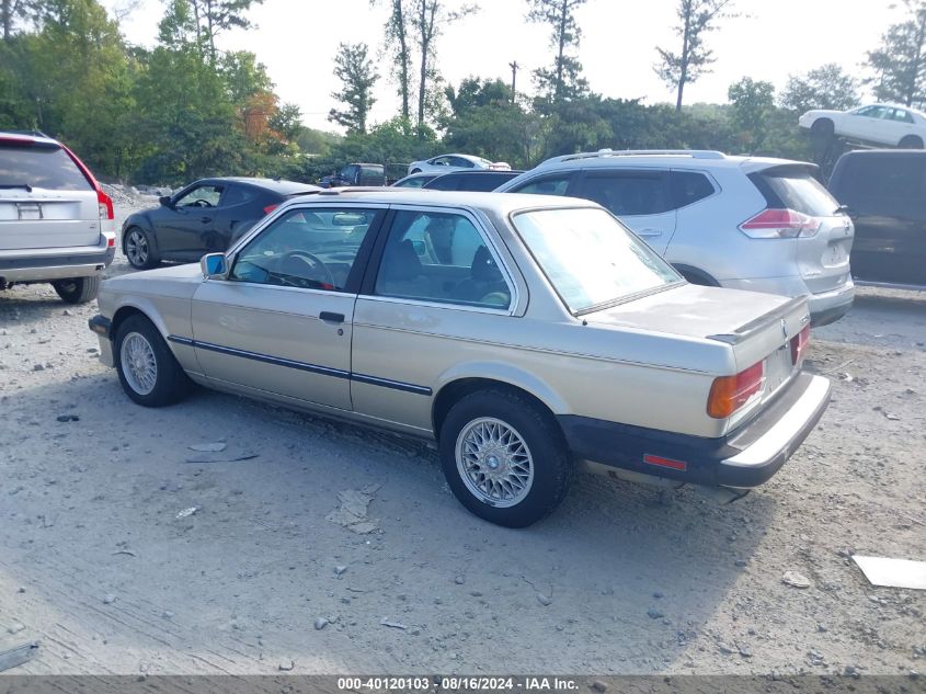 1987 BMW 325 Is Automatic VIN: WBAAA230XH3112109 Lot: 40120103