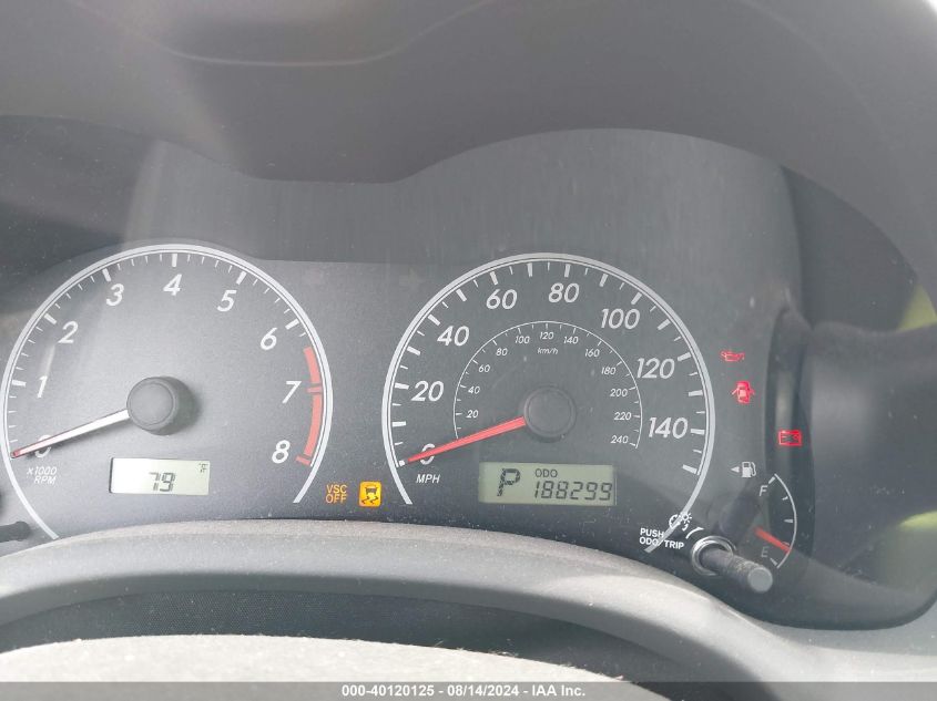 2010 Toyota Corolla Le VIN: 2T1BU4EE8AC302118 Lot: 40120125