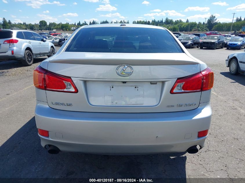 2009 Lexus Is 250 VIN: JTHCK262592030705 Lot: 40120187