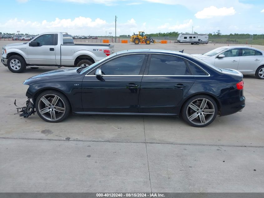 2013 Audi S4 3.0T Premium Plus VIN: WAUKGAFL7DA082284 Lot: 40120240