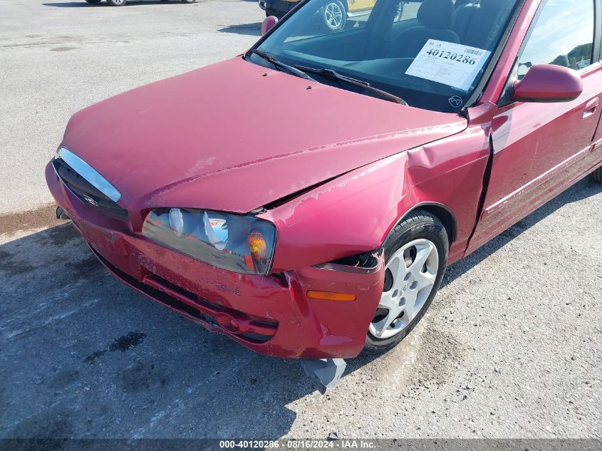 2004 Hyundai Elantra Gls/Gt VIN: KMHDN46DX4U901181 Lot: 40120286