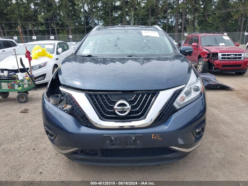 2015 Nissan Murano S/Sl/Sv/Platinum VIN: 5N1AZ2MH6FN248105 Lot: 40120310
