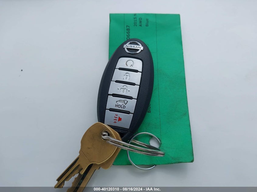 2015 Nissan Murano S/Sl/Sv/Platinum VIN: 5N1AZ2MH6FN248105 Lot: 40120310