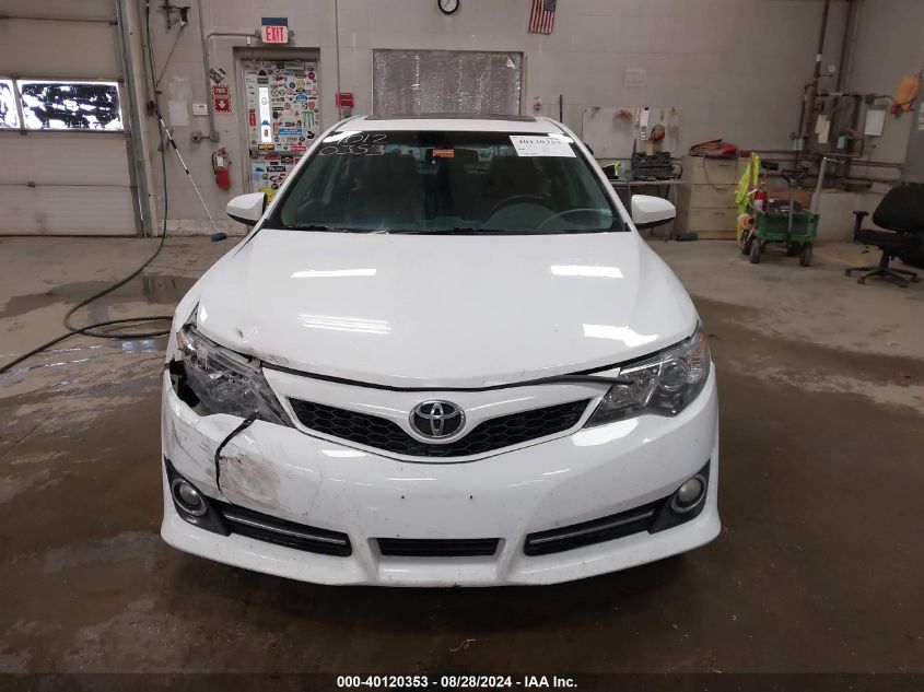 2012 Toyota Camry Se VIN: 4T1BF1FK6CU105303 Lot: 40120353