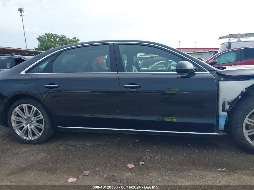 2015 Audi A8 L 4.0T VIN: WAU32AFDXFN020515 Lot: 40120393