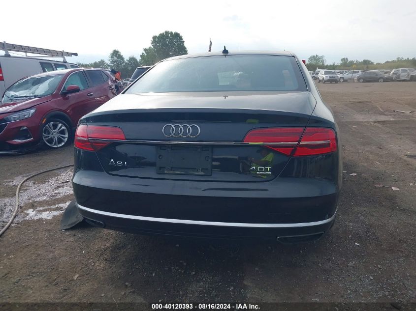 2015 Audi A8 L 4.0T VIN: WAU32AFDXFN020515 Lot: 40120393