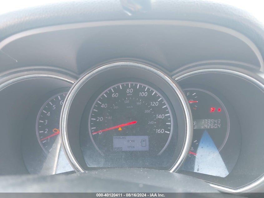 2012 Nissan Murano Le VIN: JN8AZ1MU2CW119543 Lot: 40120411