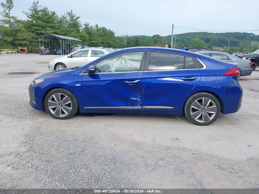 2019 Hyundai Ioniq Hybrid Limited VIN: KMHC05LC7KU136598 Lot: 40120430