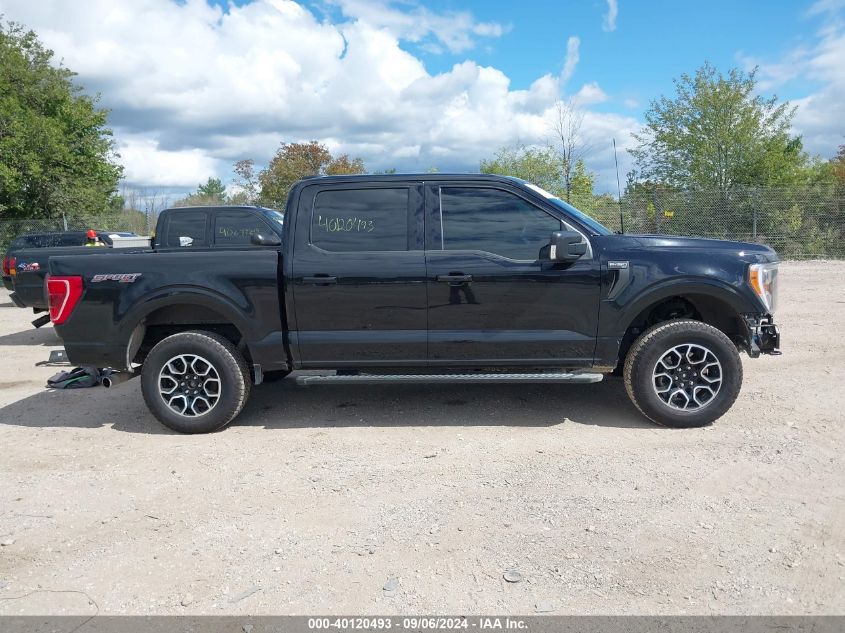 2022 Ford F-150 Xlt VIN: 1FTFW1E89NKE44003 Lot: 40120493