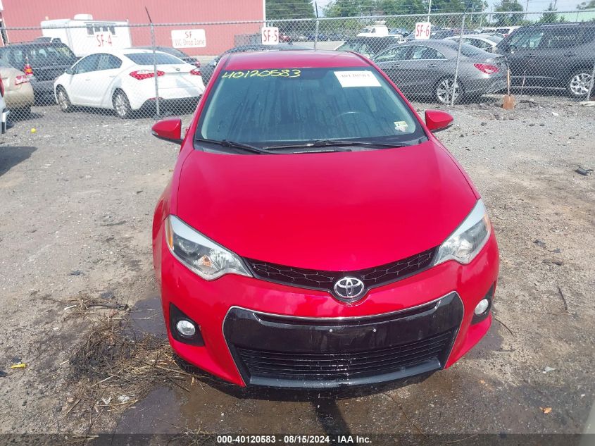 2014 Toyota Corolla S Plus VIN: 2T1BURHE6EC026973 Lot: 40120583