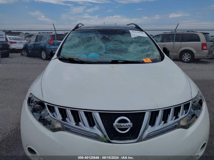 2009 Nissan Murano Sl VIN: JN8AZ18W39W158033 Lot: 40120646