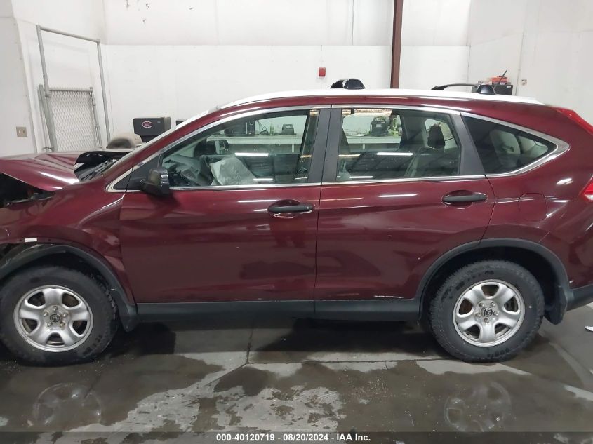 2014 Honda Cr-V Lx VIN: 5J6RM4H33EL022284 Lot: 40120719