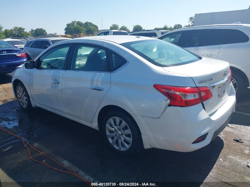 2017 Nissan Sentra Sv VIN: 3N1AB7AP3HY401002 Lot: 40120730