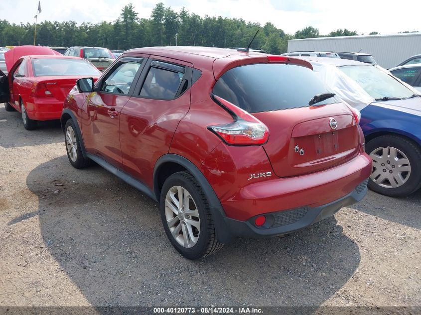 2015 Nissan Juke Sl VIN: JN8AF5MR2FT508085 Lot: 40120773