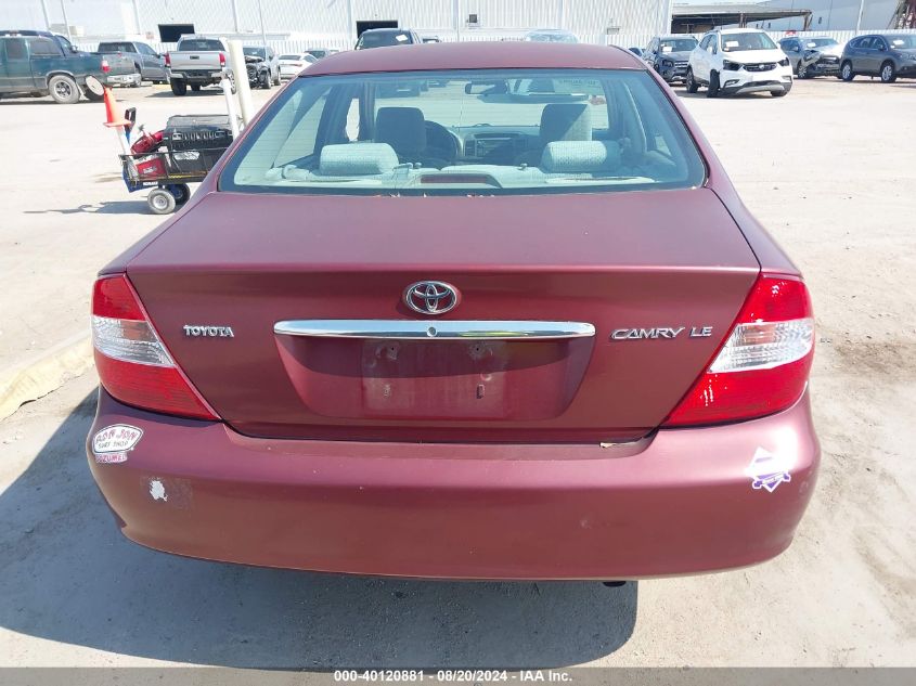 2003 Toyota Camry Le VIN: 4T1BE32K23U233817 Lot: 40120881