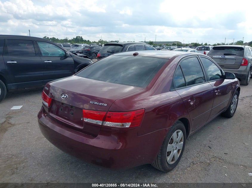 2008 Hyundai Sonata Gls VIN: 5NPET46C08H387959 Lot: 40120885