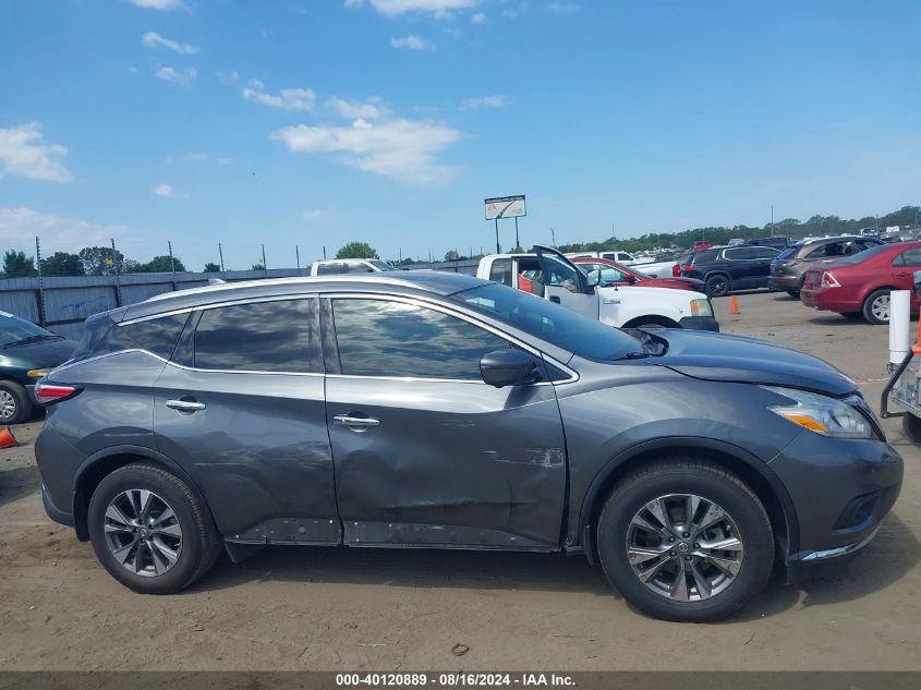 2016 Nissan Murano Sl VIN: 5N1AZ2MG4GN165815 Lot: 40120889