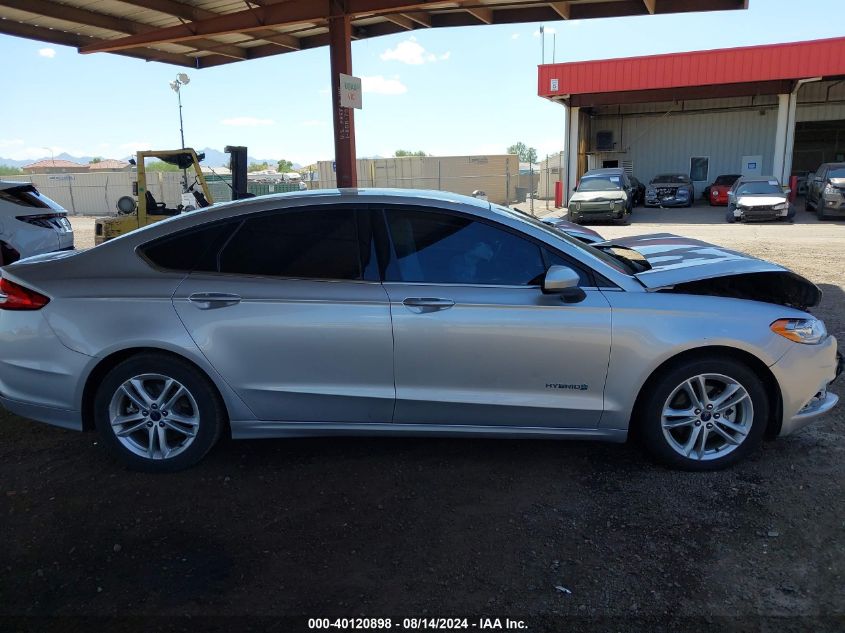 2018 Ford Fusion Hybrid Se VIN: 3FA6P0LU8JR197088 Lot: 40120898