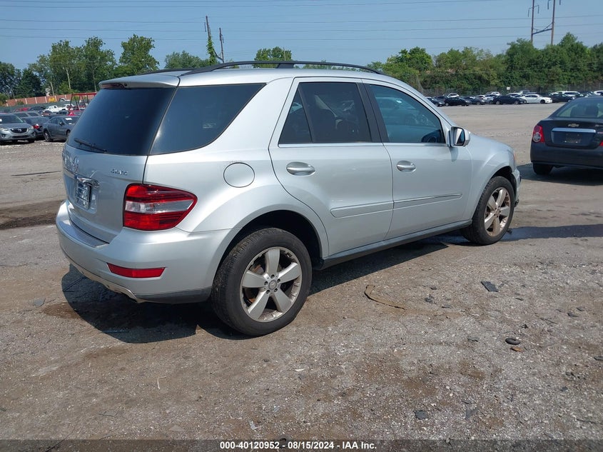 2010 Mercedes-Benz Ml 350 4Matic VIN: 4JGBB8GB0AA604096 Lot: 40120952