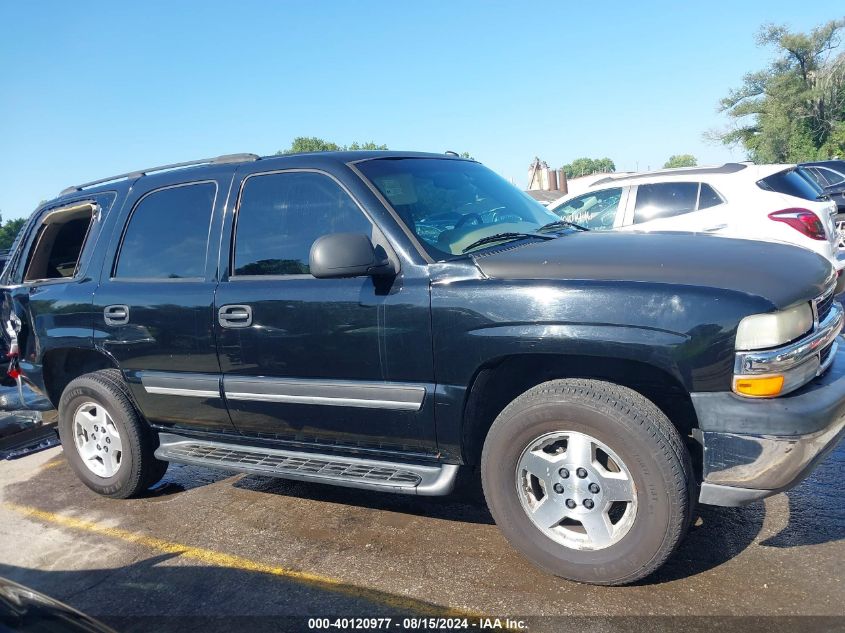 2005 Chevrolet Tahoe Ls VIN: 1GNEC13TX5R224878 Lot: 40120977