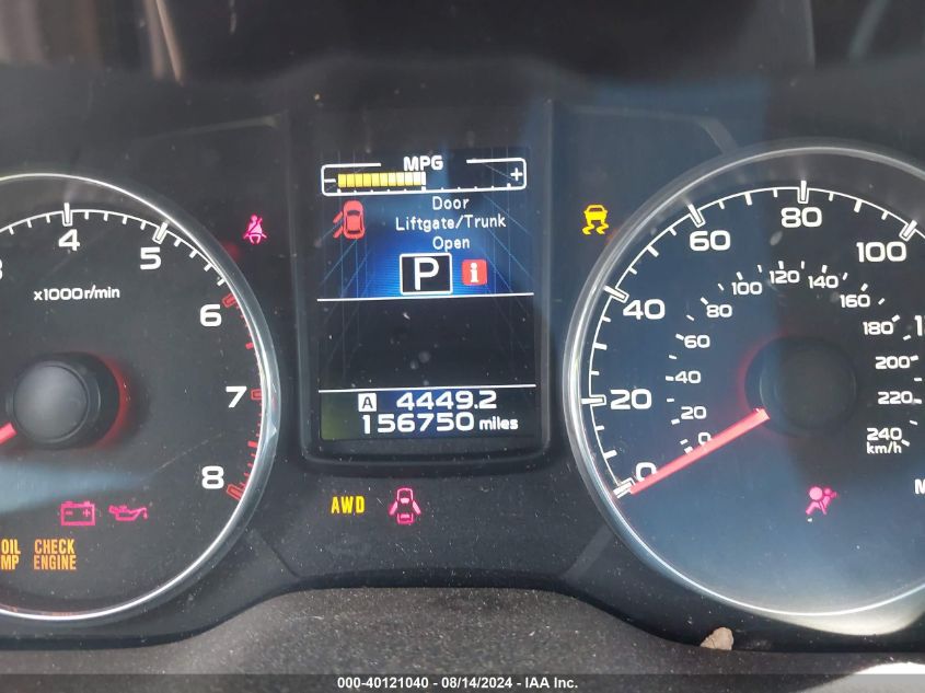 2014 Subaru Outback 2.5I Limited VIN: 4S4BRBLC1E3302804 Lot: 40121040