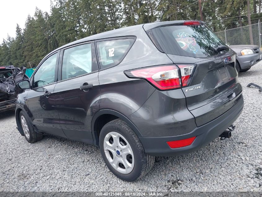 2017 Ford Escape S VIN: 1FMCU0F72HUC51723 Lot: 40121048