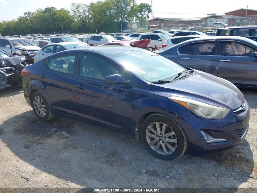 2014 Hyundai Elantra Se VIN: 5NPDH4AE2EH511358 Lot: 40121100