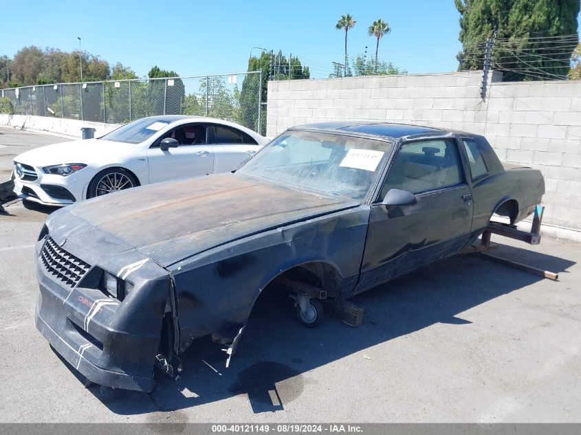 1987 Chevrolet Monte Carlo VIN: 1G1GZ11G0HR120533 Lot: 40121149