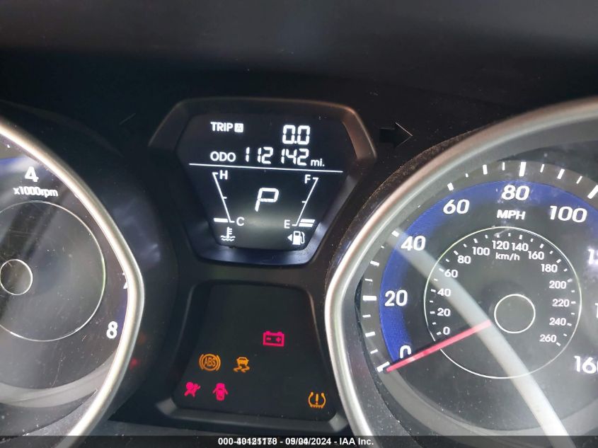 2012 Hyundai Elantra Gls VIN: 5NPDH4AE3CH098279 Lot: 40121178