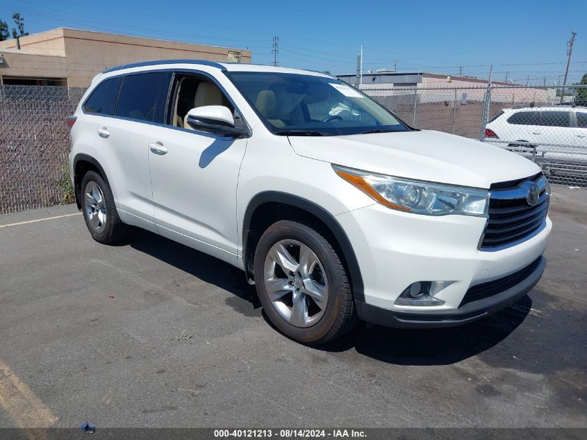 2015 TOYOTA HIGHLANDER LIMITED PLATINUM V6 - 5TDDKRFH4FS201628