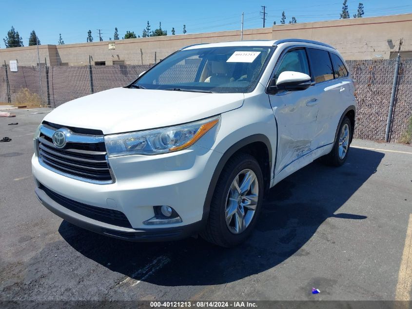 2015 TOYOTA HIGHLANDER LIMITED PLATINUM V6 - 5TDDKRFH4FS201628