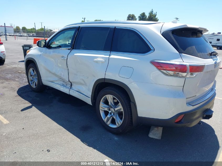 2015 TOYOTA HIGHLANDER LIMITED PLATINUM V6 - 5TDDKRFH4FS201628